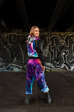 Esoverse Light Womens Zip Cropped Hoody