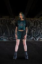 Electric Owl Womens Cropped Tee