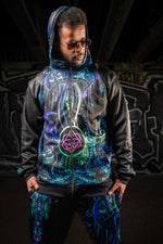 Cosmic Sea Mens Zip Hoody